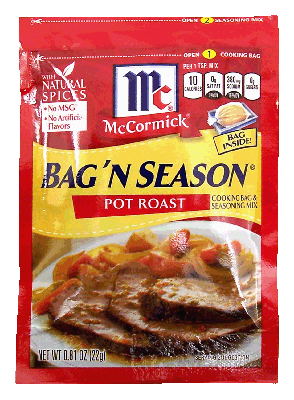 McCormick Bag 'n Season pot roast cooking bag & seasoning mix Full-Size Picture